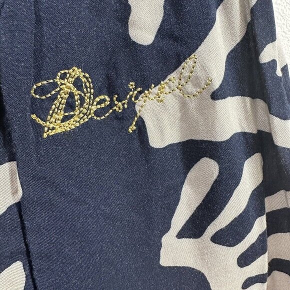 Desigual Flowy Abstract Wide Leg Cropped Multicolored Pants Sz 24 NWT 61P26M8 - Picture 7 of 13